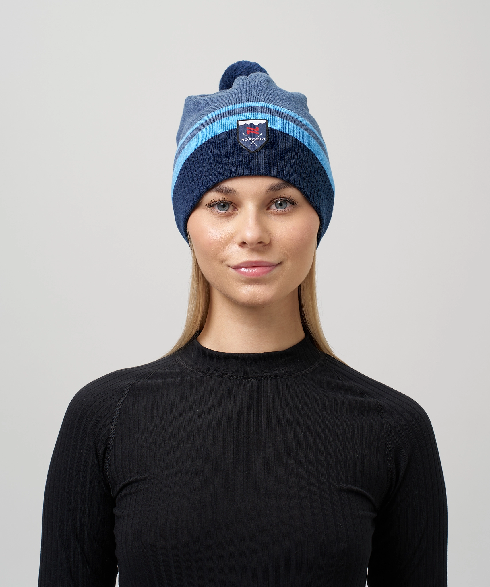 Шапка Nordski Move Pink/White