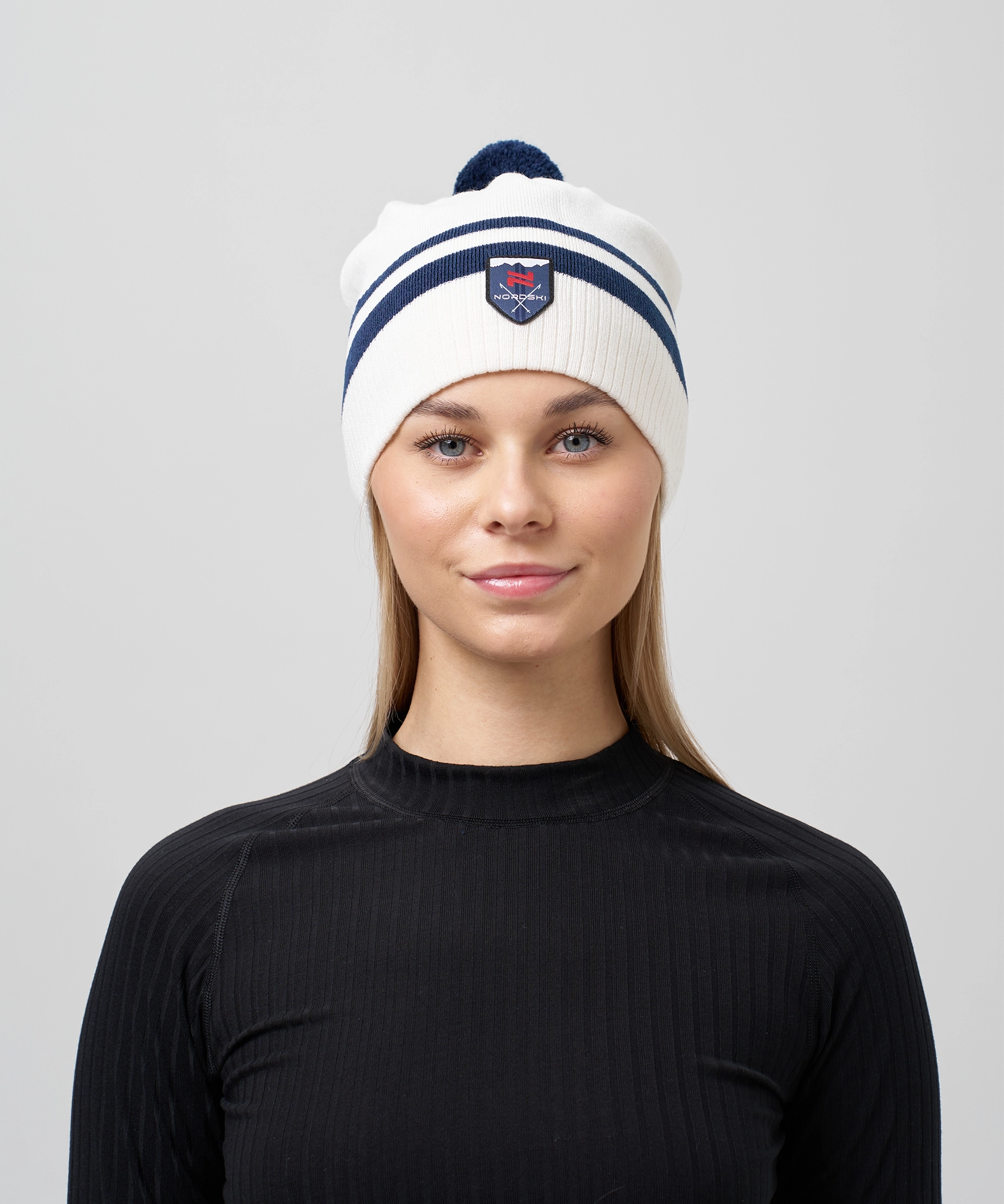 Шапка Nordski Move Pink/White