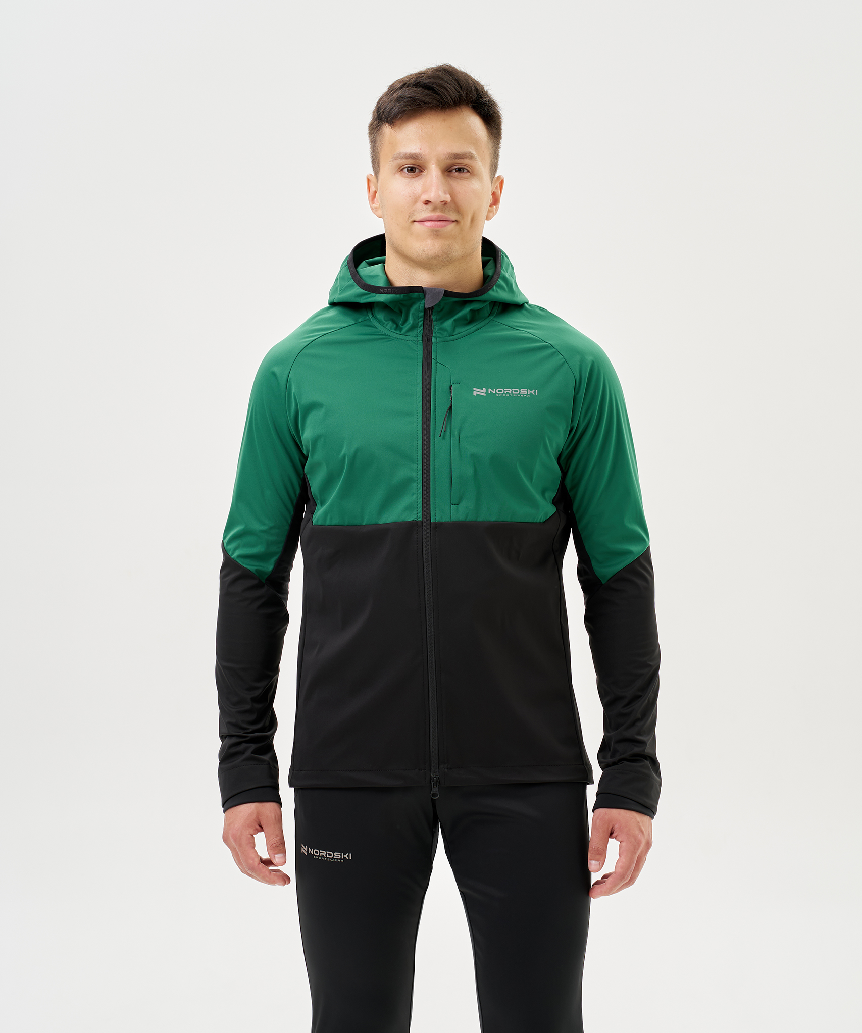 Тренировочная куртка Nordski PRO TOUR HOOD Shark/Black