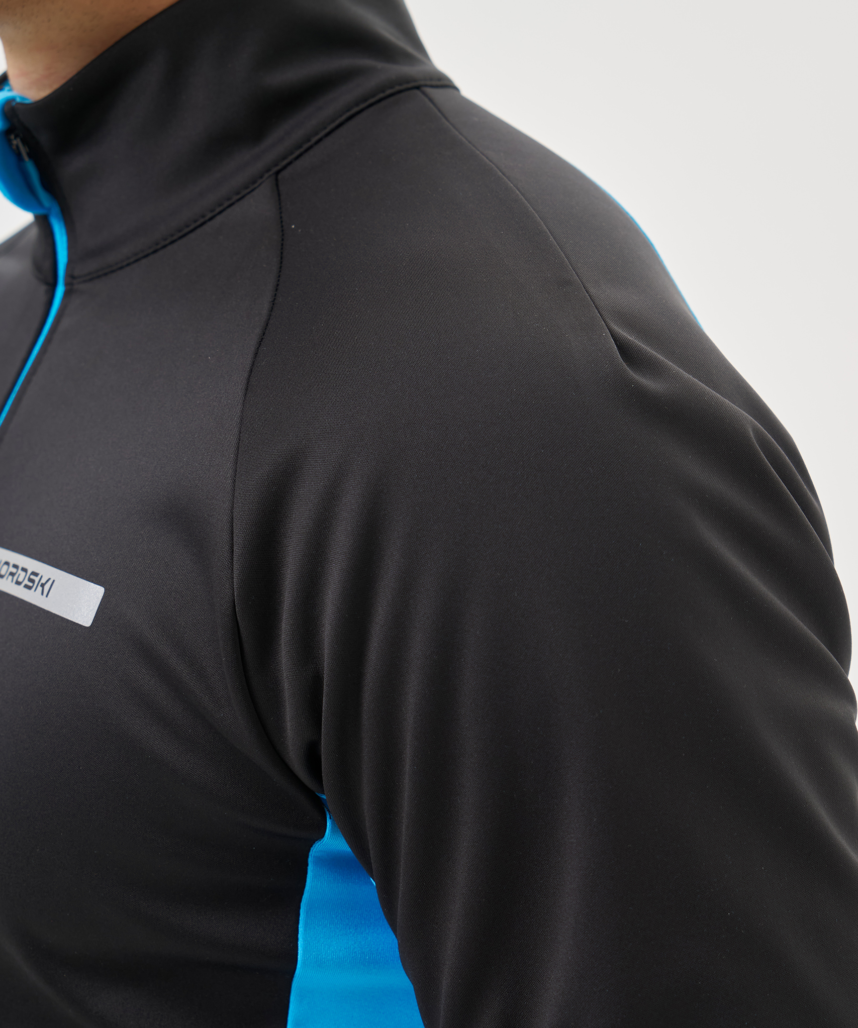 Тренировочная куртка Nordski Core Black/Light Blue